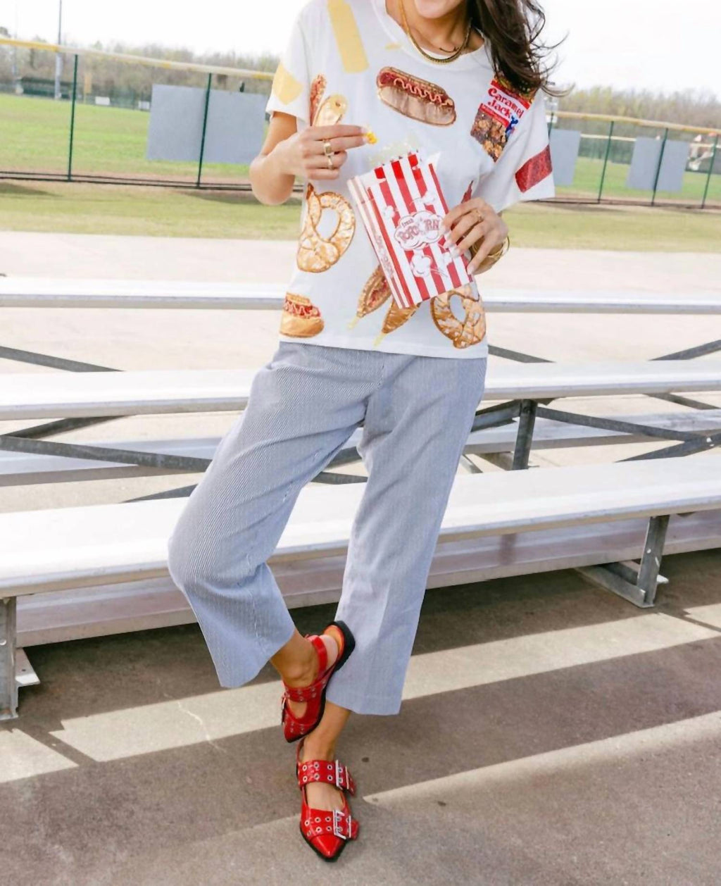 Queen Of Sparkles - Ballpark Food Tee