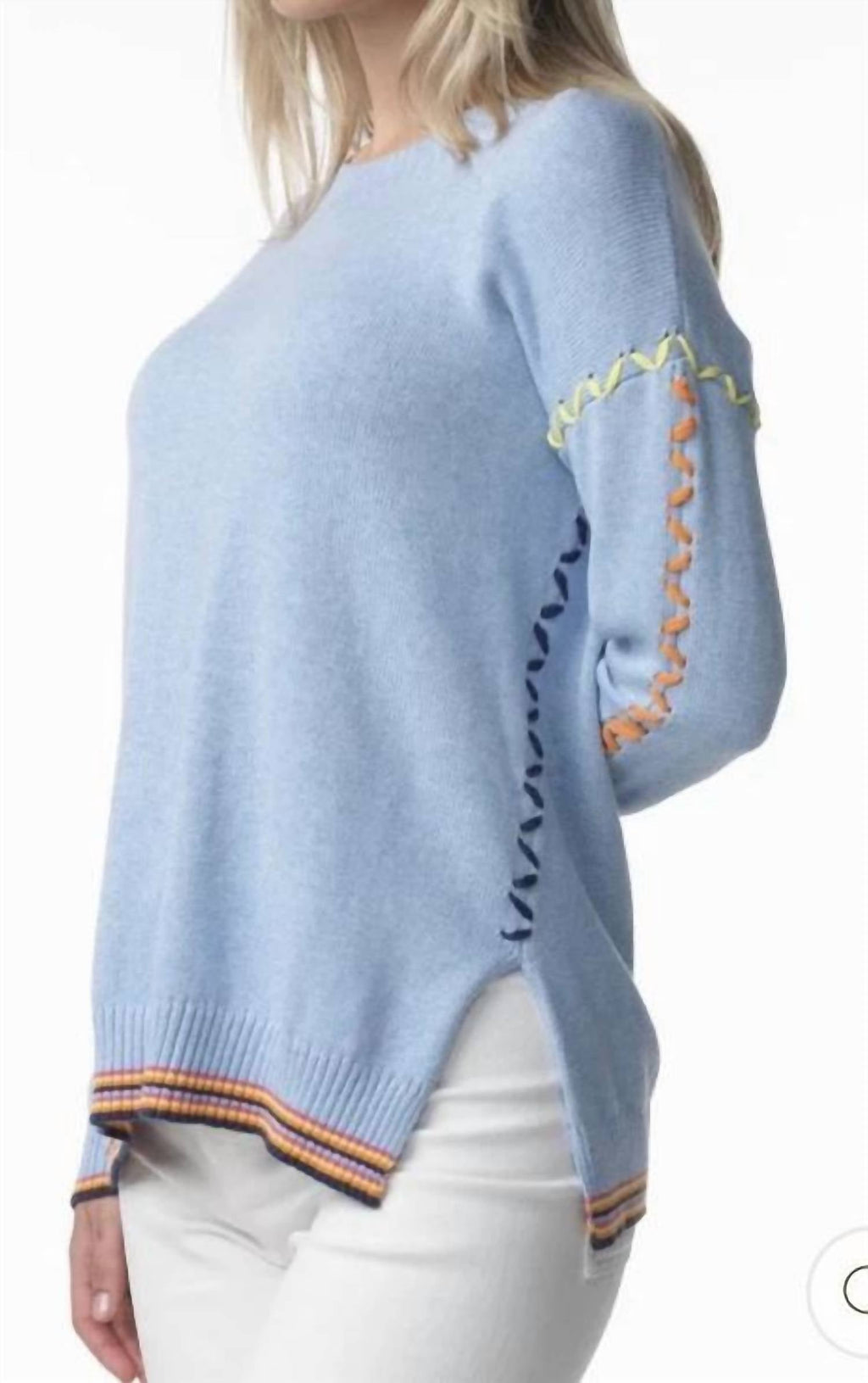 Zaket & Plover - Blue Thread Detail Sweater