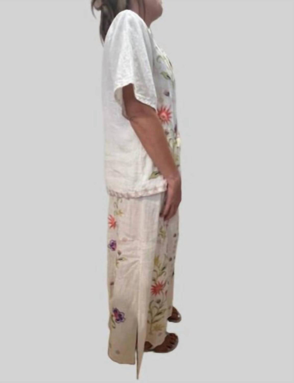 Johnny Was - CALISTA HIGH SLIT LINEN SKIRT