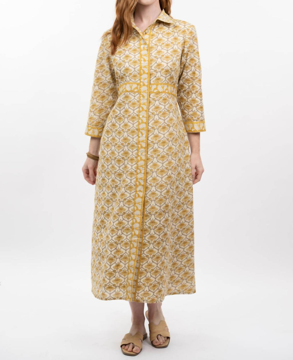Ivy Jane - Double Button Midi Shirtdress