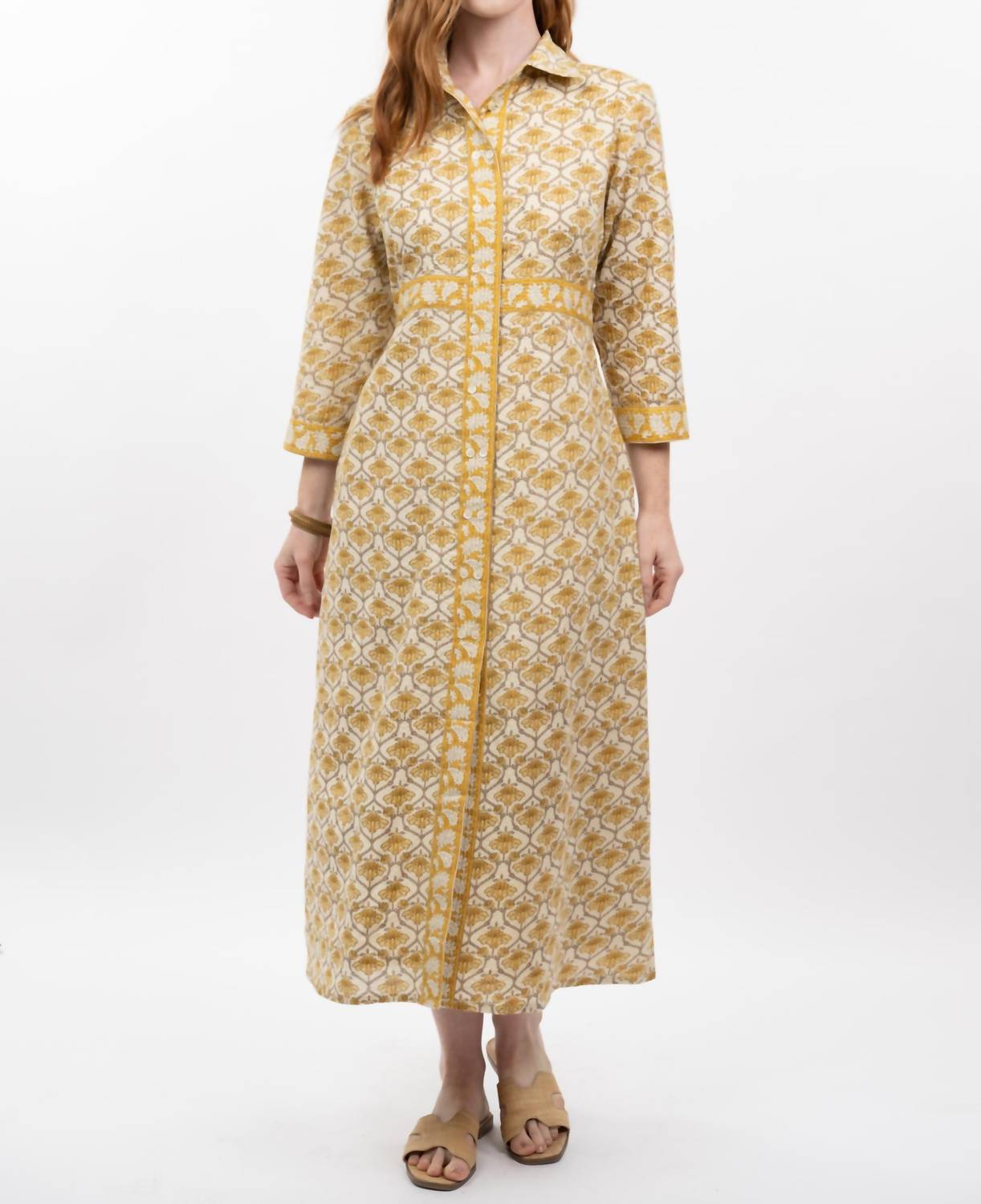 Ivy Jane - Double Button Midi Shirtdress