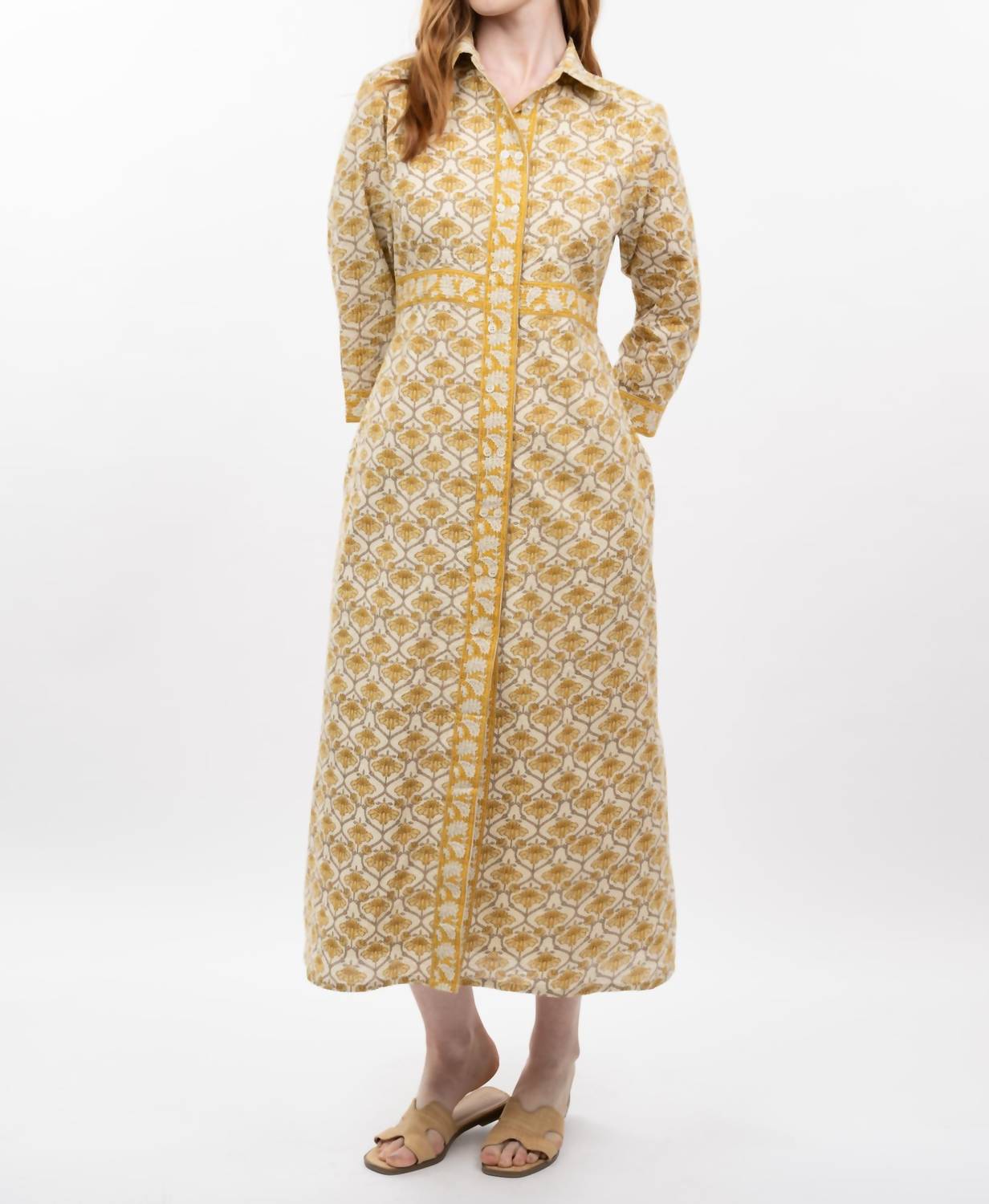 Ivy Jane - Double Button Midi Shirtdress