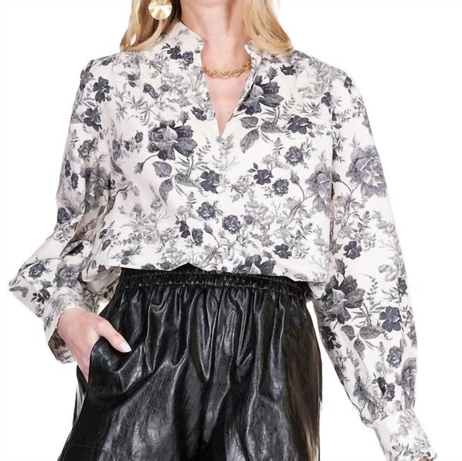 Joy Joy - Front Split Buttons Top