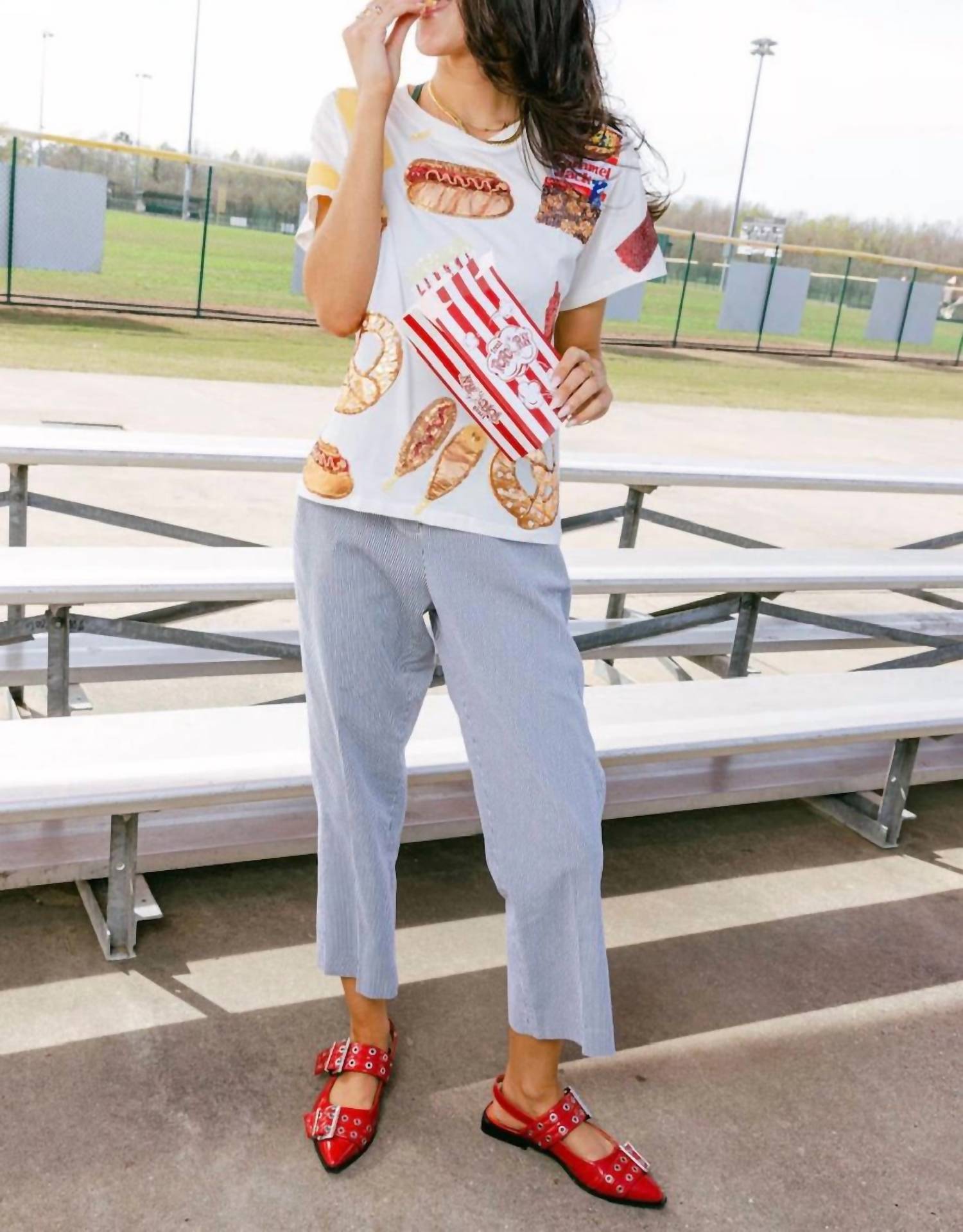 Queen Of Sparkles - Ballpark Food Tee