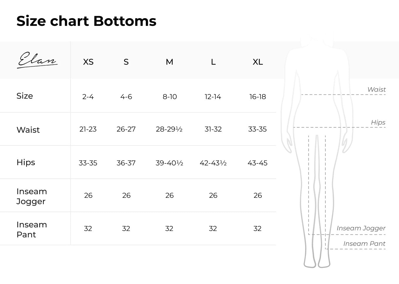 Elan - Elastic Waistband Jeans With Pockets
