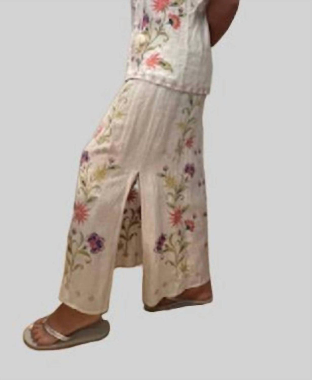 Johnny Was - CALISTA HIGH SLIT LINEN SKIRT