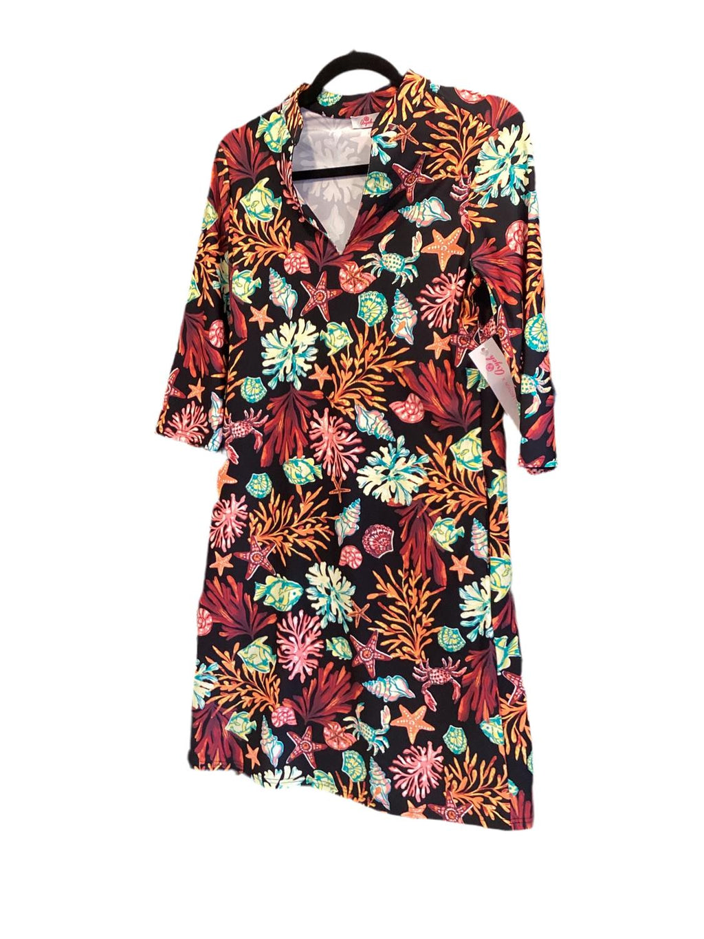 Aryeh - Women's Arlene Quarter Sleeve Shift Mini Dress