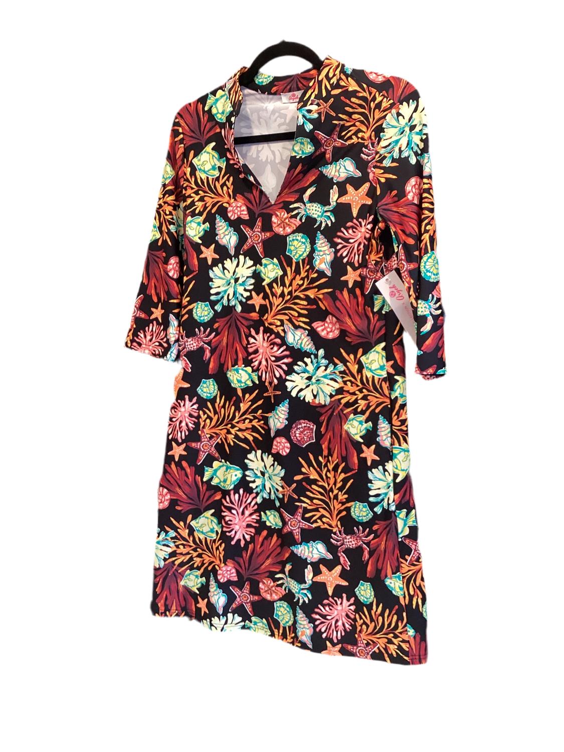 Aryeh - Women's Arlene Quarter Sleeve Shift Mini Dress