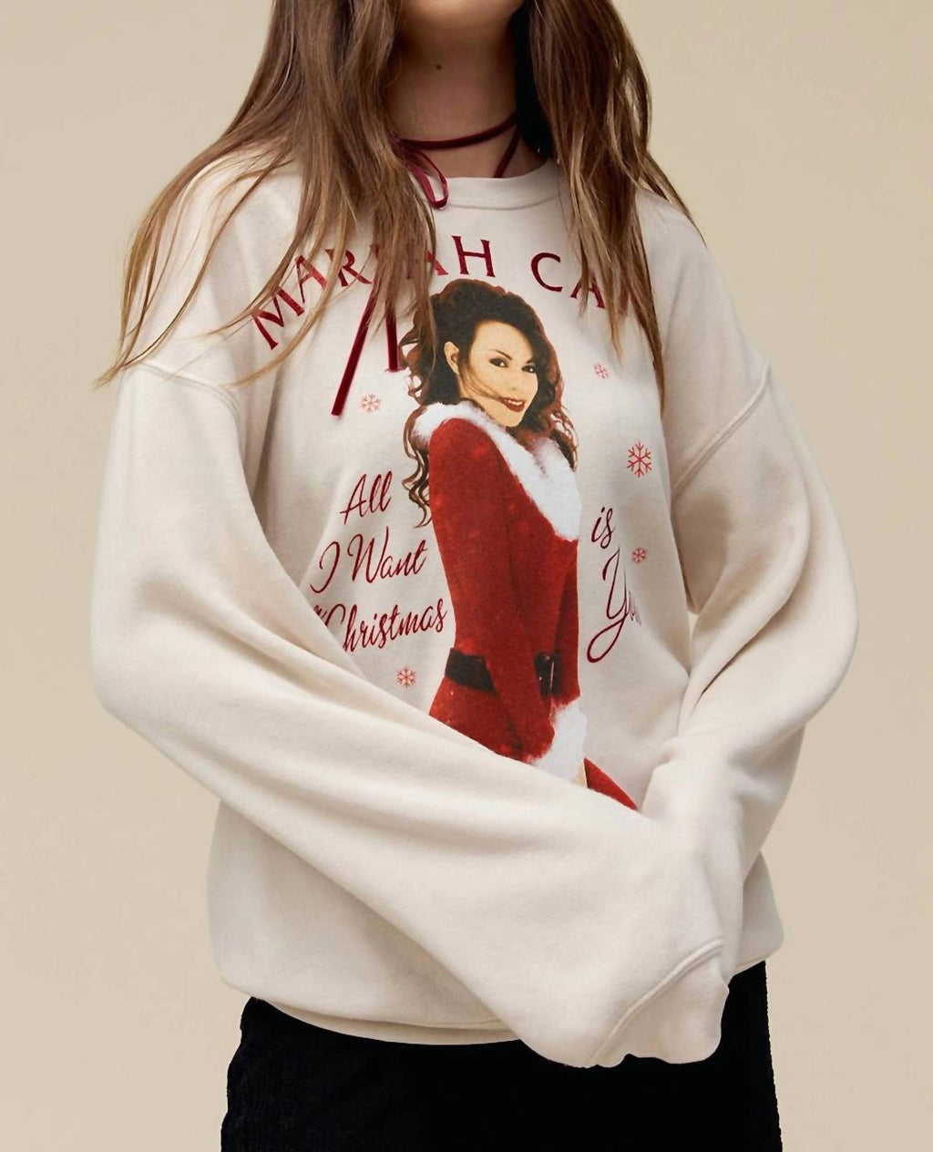 Daydreamer - Mariah Carey All I Want For Christmas BF Crew Sweatshirt